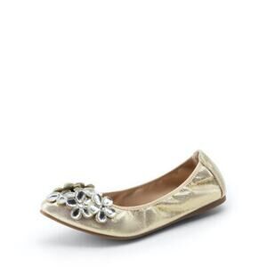 Guansitu Gold Ballet Flats